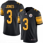 Men's Pittsburgh Steelers #3 Landry Jones Black 2016 Color Rush Stitched NFL Nike Limited Jersey