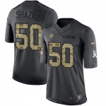 Men's Pittsburgh Steelers #50 Ryan Shazier Black Anthracite 2016 Salute To Service Stitched NFL Nike Limited Jersey