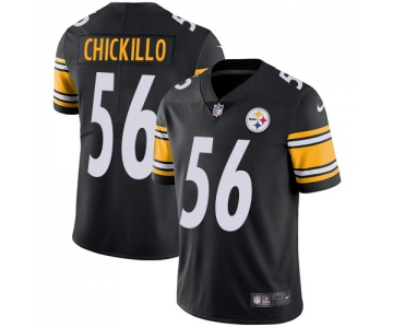 Men's Pittsburgh Steelers #56 Anthony Chickillo Home Black Nike NFL Alternate Vapor Untouchable Limited Jersey