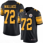 Men's Pittsburgh Steelers #72 Cody Wallace Black 2016 Color Rush Stitched NFL Nike Limited Jersey