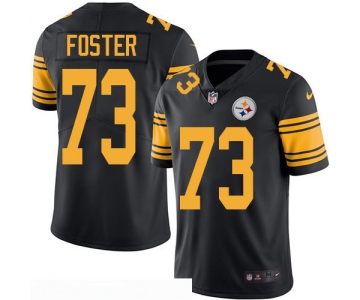 Men's Pittsburgh Steelers #73 Ramon Foster Black 2016 Color Rush Stitched NFL Nike Limited Jersey