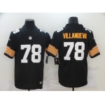 Men's Pittsburgh Steelers #78 Alejandro Villanueva Black 2017 Vapor Untouchable Stitched NFL Nike Throwback Limited Jersey