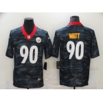 Men's Pittsburgh Steelers #90 T. J. Watt 2020 Camo Limited Stitched Nike NFL Jersey