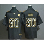 Men's Pittsburgh Steelers #90 T. J. Watt Jesus Faith Black Vapor Untouchable Stitched NFL Nike Limited Jersey