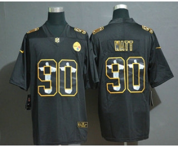 Men's Pittsburgh Steelers #90 T. J. Watt Jesus Faith Black Vapor Untouchable Stitched NFL Nike Limited Jersey