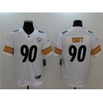 Men's Pittsburgh Steelers #90 T. J. Watt White 2017 Vapor Untouchable Stitched NFL Nike Limited Jersey