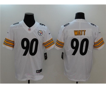 Men's Pittsburgh Steelers #90 T. J. Watt White 2017 Vapor Untouchable Stitched NFL Nike Limited Jersey
