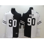 Men's Pittsburgh Steelers #90 T. J. Watt White Black Peaceful Coexisting 2020 Vapor Untouchable Stitched NFL Nike Limited Jersey