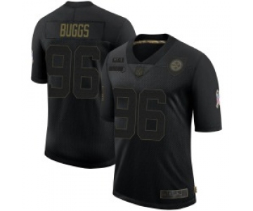 Men's Pittsburgh Steelers #96 Isaiah Buggs Limited Black 2020 Salute To Service Jersey