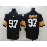 Men's Pittsburgh Steelers #97 Cameron Heyward Black 2017 Vapor Untouchable Stitched NFL Nike Throwback Limited Jersey