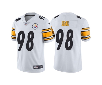 Men's Pittsburgh Steelers #98 DeMarvin Leal White Vapor Untouchable Limited Stitched Jersey