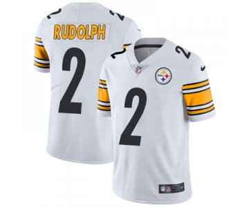 Nike Pittsburgh Steelers #2 Mason Rudolph White Men's Stitched NFL Vapor Untouchable Limited Jersey