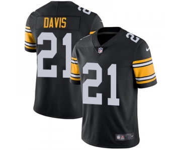 Nike Pittsburgh Steelers #21 Sean Davis Black Alternate Men's Stitched NFL Vapor Untouchable Limited Jersey