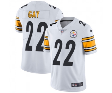 Nike Pittsburgh Steelers #22 William Gay White Men's Stitched NFL Vapor Untouchable Limited Jersey