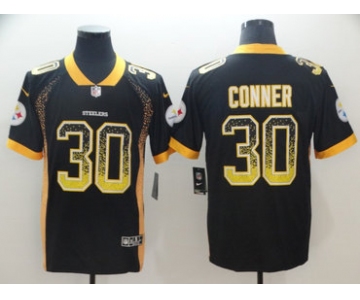 Nike Pittsburgh Steelers #30 James Conner Black Drift Fashion Limited Jersey