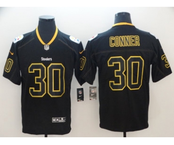 Nike Pittsburgh Steelers #30 James Conner Black Shadow Legend Limited Jersey