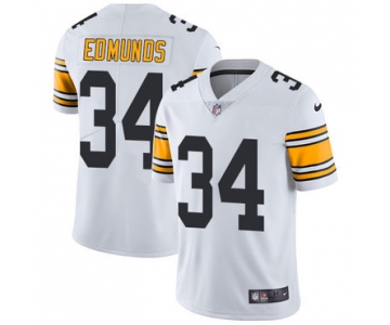 Nike Pittsburgh Steelers #34 Terrell Edmunds White Men's Stitched NFL Vapor Untouchable Limited Jersey
