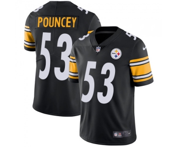 Nike Pittsburgh Steelers #53 Maurkice Pouncey Black Team Color Men's Stitched NFL Vapor Untouchable Limited Jersey