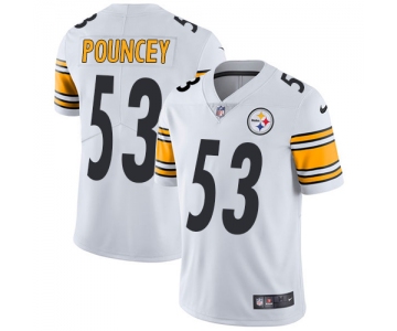 Nike Pittsburgh Steelers #53 Maurkice Pouncey White Men's Stitched NFL Vapor Untouchable Limited Jersey