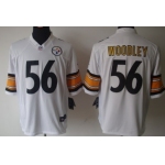 Nike Pittsburgh Steelers #56 Lamarr Woodley White Limited Jersey