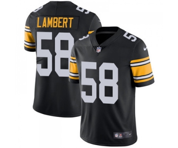 Nike Pittsburgh Steelers #58 Jack Lambert Black Alternate Men's Stitched NFL Vapor Untouchable Limited Jersey