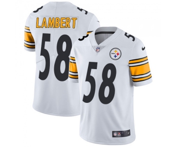 Nike Pittsburgh Steelers #58 Jack Lambert White Men's Stitched NFL Vapor Untouchable Limited Jersey