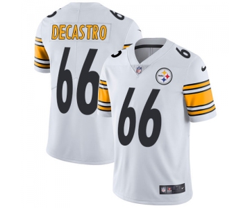 Nike Pittsburgh Steelers #66 David DeCastro White Men's Stitched NFL Vapor Untouchable Limited Jersey