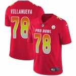 Nike Pittsburgh Steelers #78 Alejandro Villanueva Red Men's Stitched NFL Limited AFC 2019 Pro Bowl Jersey