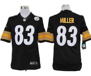 Nike Pittsburgh Steelers #83 Heath Miller Black Limited Jersey