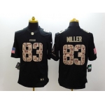 Nike Pittsburgh Steelers #83 Heath Miller Salute to Service Black Limited Jersey