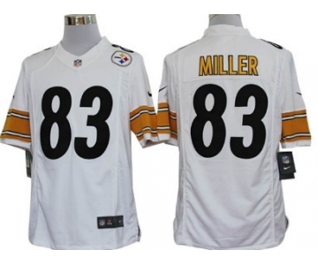 Nike Pittsburgh Steelers #83 Heath Miller White Limited Jersey