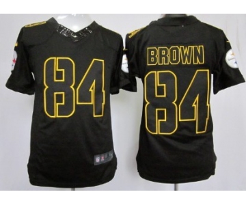 Nike Pittsburgh Steelers #84 Antonio Brown Black Impact Limited Jersey