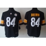 Nike Pittsburgh Steelers #84 Antonio Brown Black Limited Jersey