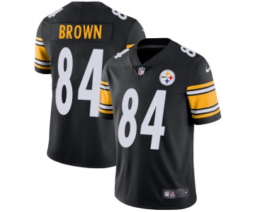 Nike Pittsburgh Steelers #84 Antonio Brown Black Team Color Men's Stitched NFL Vapor Untouchable Limited Jersey