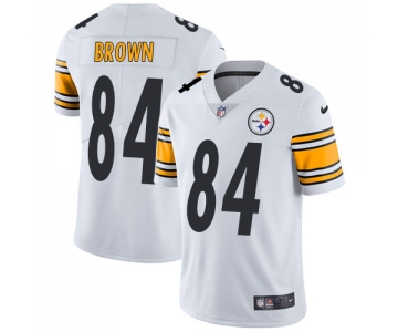 Nike Pittsburgh Steelers #84 Antonio Brown White Men's Stitched NFL Vapor Untouchable Limited Jersey