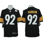 Nike Pittsburgh Steelers #92 James Harrison Black Limited Jersey