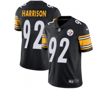 Nike Pittsburgh Steelers #92 James Harrison Black Team Color Men's Stitched NFL Vapor Untouchable Limited Jersey