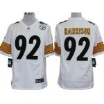 Nike Pittsburgh Steelers #92 James Harrison White Limited Jersey