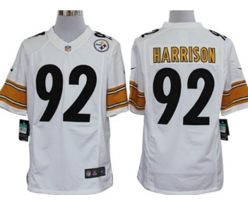 Nike Pittsburgh Steelers #92 James Harrison White Limited Jersey