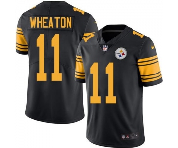 Nike Steelers #11 Markus Wheaton Black Men's Stitched NFL Limited Rush Jersey