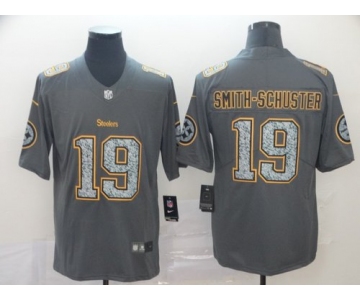 Nike Steelers 19 JuJu Smith Schuster Gray Camo Vapor Untouchable Limited Jersey