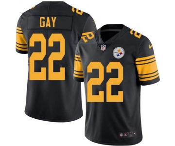 Nike Steelers #22 William Gay Black Men's Stitched NFL Limited Rush Jersey