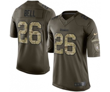 Nike Steelers #26 Le'Veon Bell Green Men's Stitched NFL Limited 2015 Salute to Service Jersey