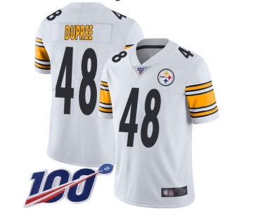 Nike Steelers #48 Bud Dupree White Men's Stitched NFL 100th Season Vapor Limited Jersey