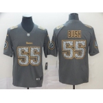 Nike Steelers 55 Devin Bush Gray Camo Vapor Untouchable Limited Jersey