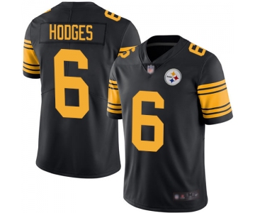 Nike Steelers #6 Devlin Hodges Black Men's Stitched NFL Limited Rush Jersey