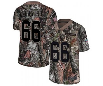 Nike Steelers #66 David DeCastro Camo Men's Stitched NFL Limited Rush Realtree Jersey
