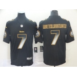 Nike Steelers 7 Ben Roethlisberger Black Arch Smoke Vapor Untouchable Limited Jersey