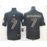 Nike Steelers 7 Ben Roethlisberger Black Gold Vapor Untouchable Limited Jersey