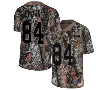 Nike Steelers #84 Antonio Brown Camo Men's Stitched NFL Limited Rush Realtree Jersey